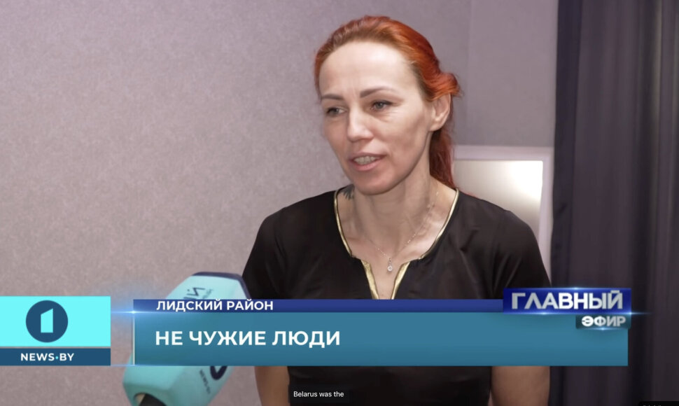Baltarusijos televizijai interviu davusi Ina U&scaron;akova