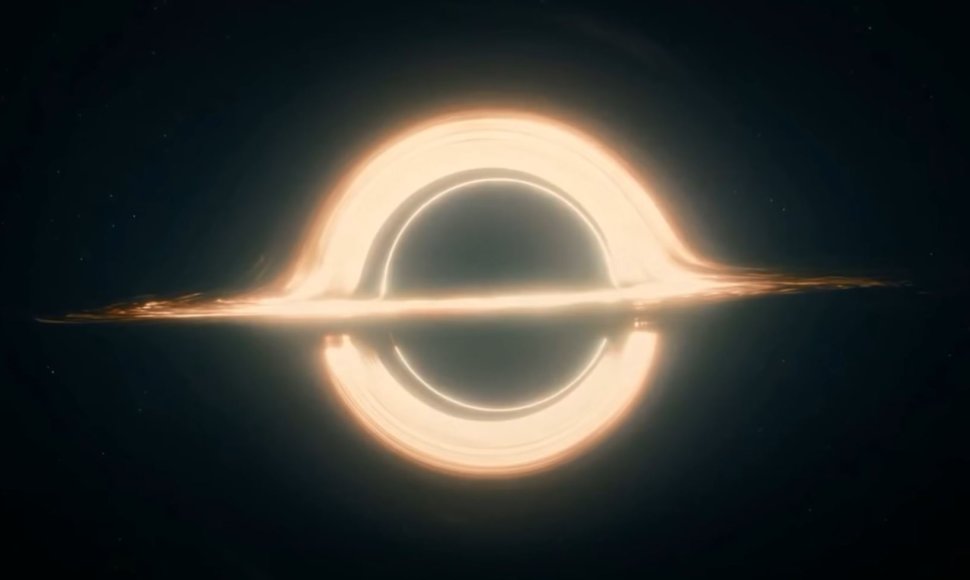Juodoji skylė Gargantua iš filmo „Interstellar“