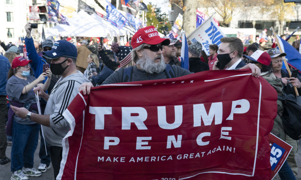 Donaldo Trumpo palaikymo akcija Vašingtone