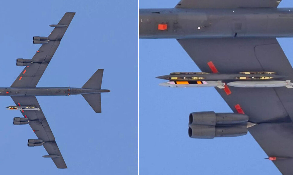 JAV bombonešis su raketa AGM-181 Long-Range Stand-Off (LRSO)