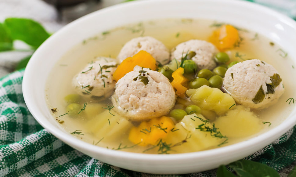 Daržovių sriuba su kukuliais
