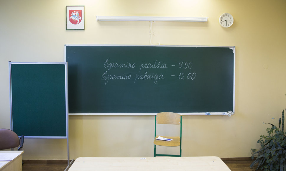 Abiturientai laiko valstybinį matematikos brandos egzaminą