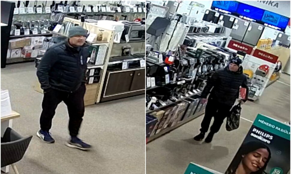 Žaidimų konsolių i&scaron; parduotuvės vagystėje ie&scaron;komi vyrai