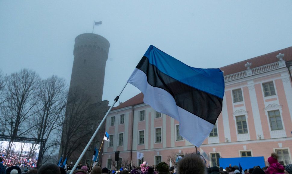 Estijoje minima nepriklausomybės diena