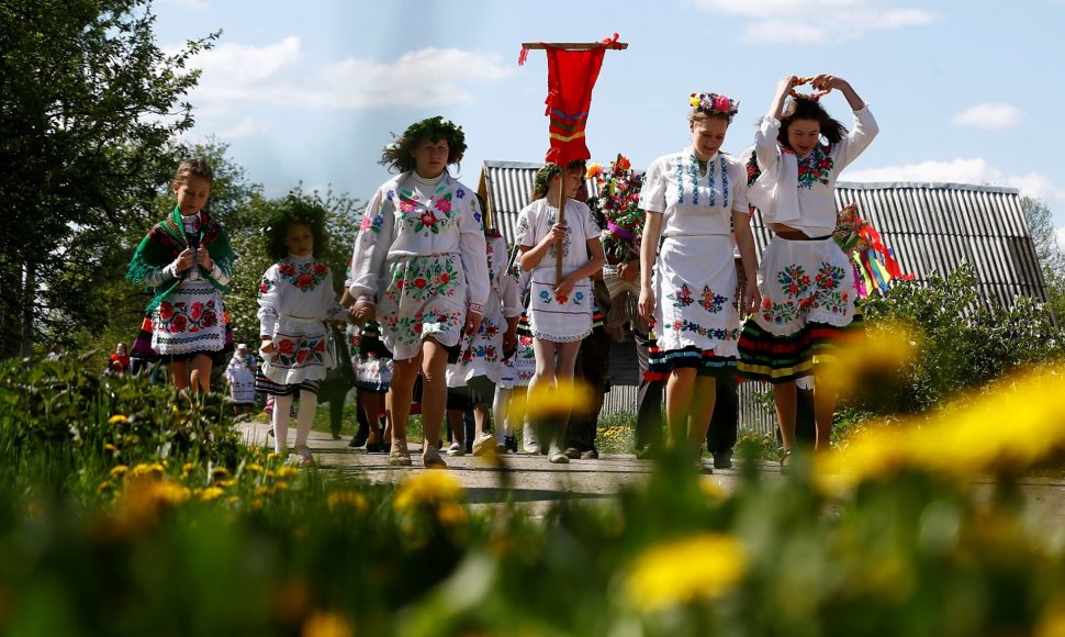 Baltarusiai šventė pagonybės laikus menančią šventę