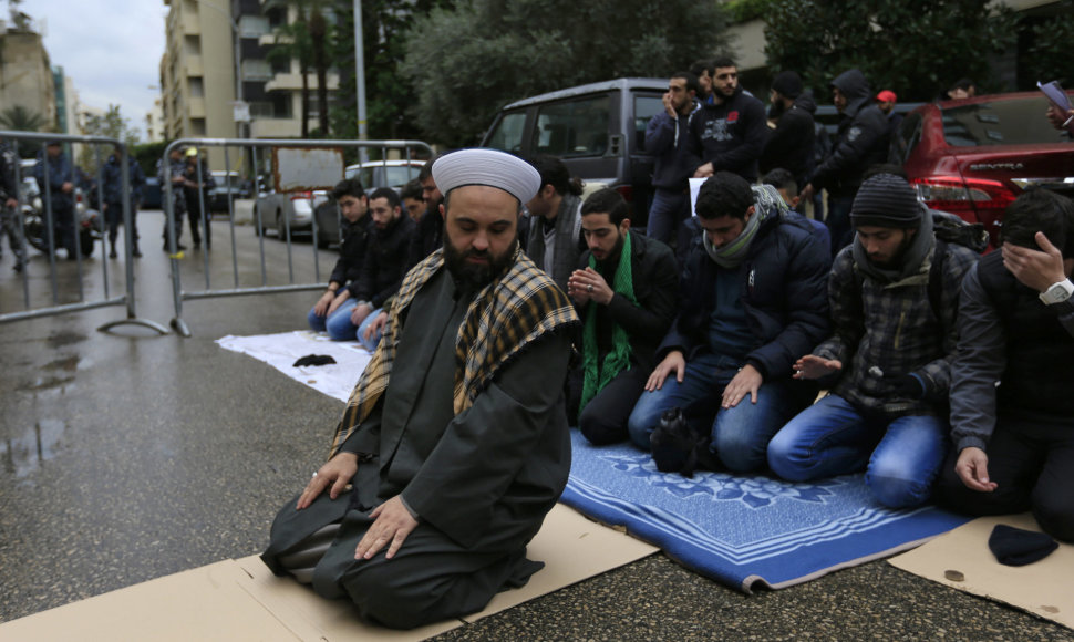 Sunitai ir šiitai meldžiasi kartu Beirute
