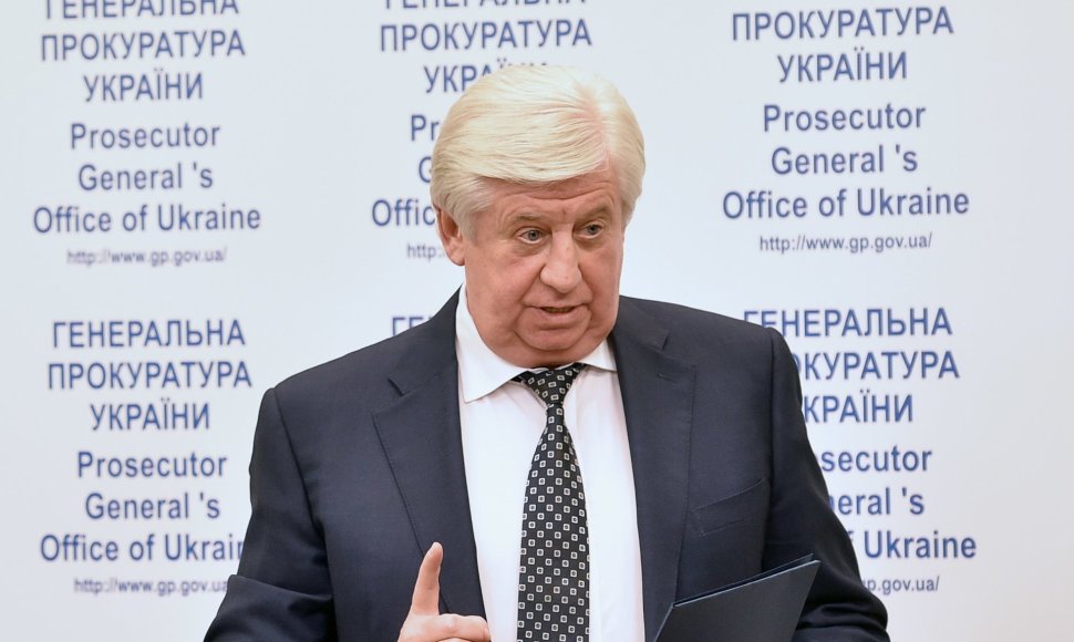 Ukrainos generalinis prokuroras Viktoras Šokinas