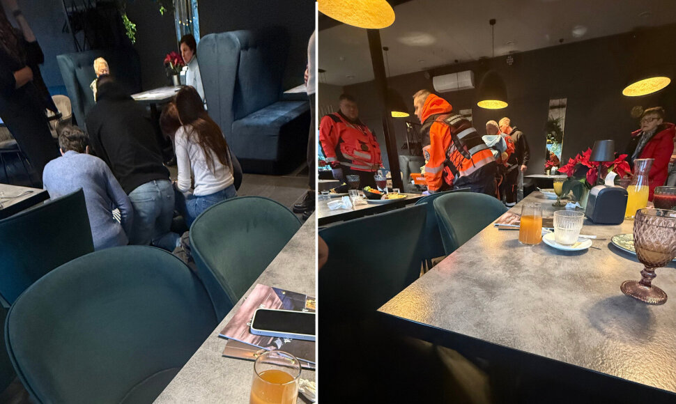 Pietūs Vilniaus restorane beveik baigėsi tragedija