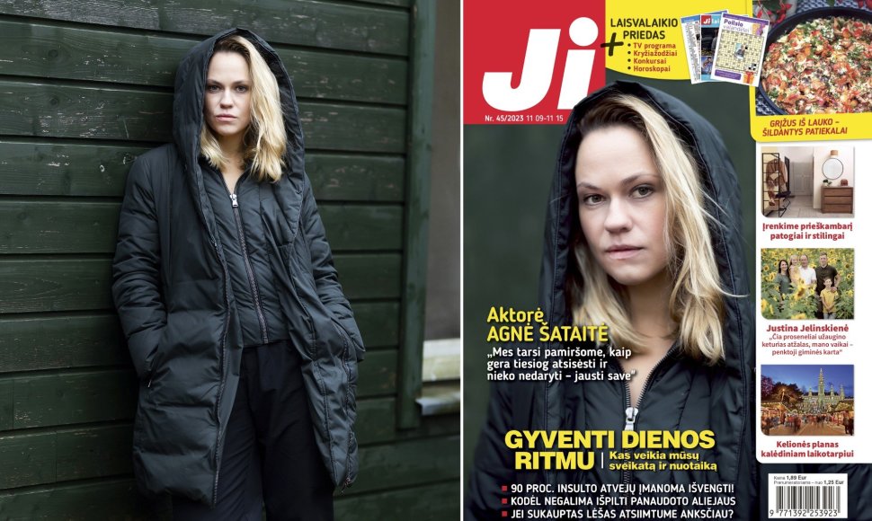 Agnė Šataitė ir žurnalo JI Nr.45