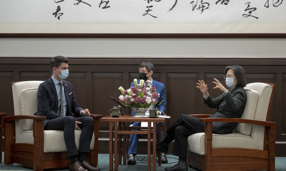 Taivano prezidentės Tsai Ing-wen su Šveicarijos įstatymų leidėjais