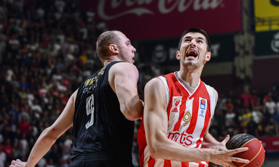 „Partizan“ ir „Crvena zvezda“ rungtynių akimirka