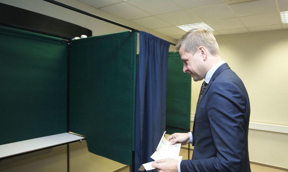 Remigijus Šimašius balsavo išankstiniame balsavime antrajame rinkimų į Seimą ture