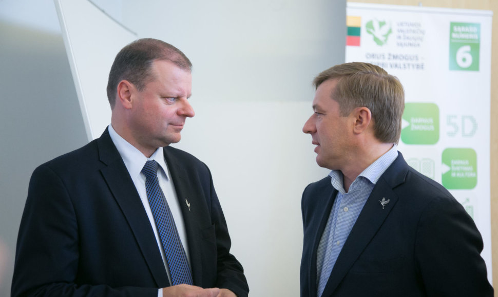 Saulius Skvernelis ir Ramūnas Karbauskis