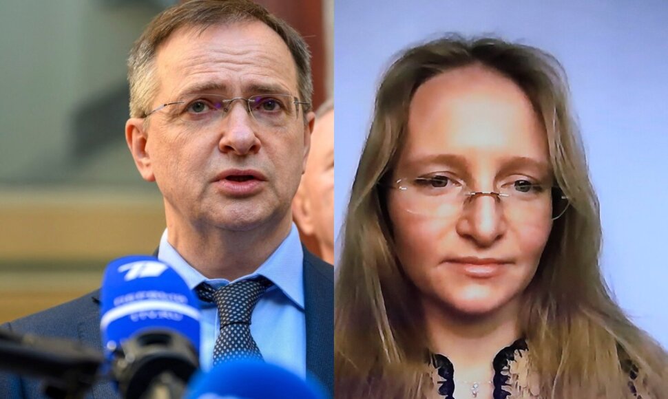 Vladimiras Medinskis ir Jekaterina Tichonova