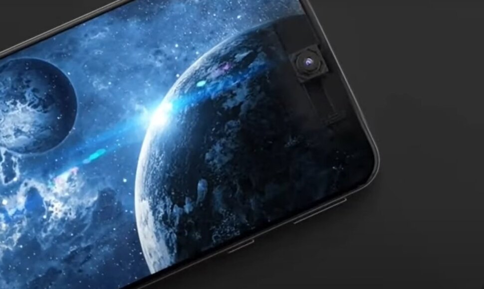 &bdquo;Visionox&ldquo; technologijos leidžia paslėpti asmenukių kamerą po aktyviai vaizdą rodančiu ekranu