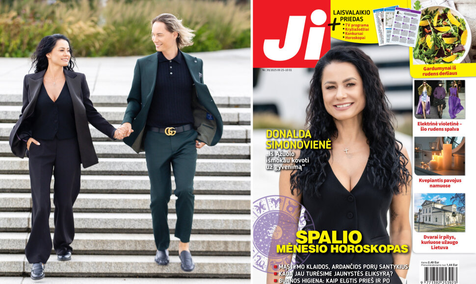 Donalda Simonovienė su sūnumi Ąžuolu Misiukevičiumi / Žurnalo „Ji“ Nr. 39 viršelis