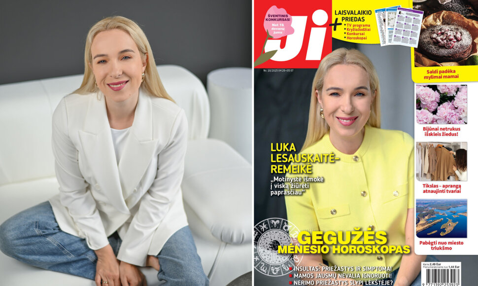 Luka Lesauskaitė-Remeikė ir žurnalo „Ji“ Nr. 18