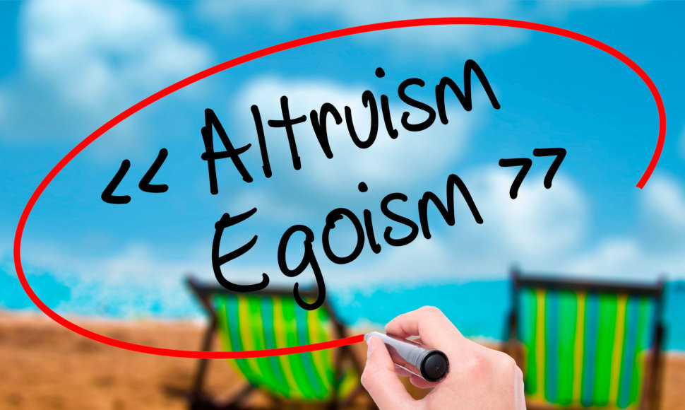 Kas nugali mumyse – agoizmas ar altruizmas?