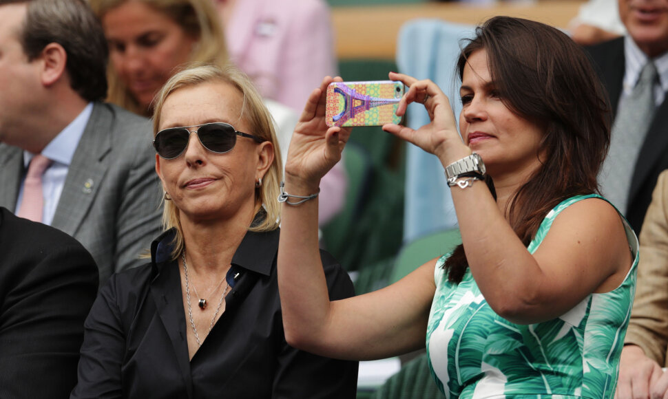 Martina Navratilova su savo žmona Julia Legimova