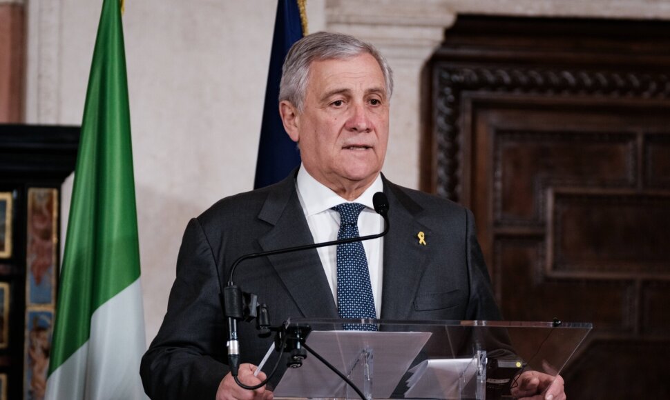 Italijos užsienio reikalų ministras Antonio Tajani / IMAGO/Andrea Calandra / IMAGO/Andrea Calandra