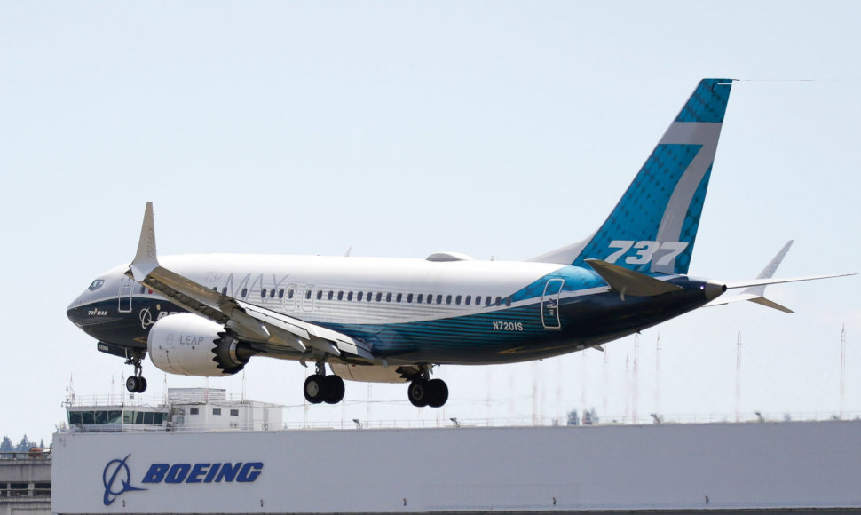 „737 Max Boeing“ lėktuvo bandomasis skrydis