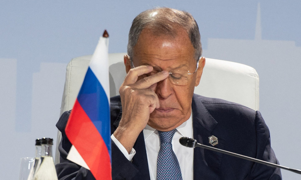 Rusijos užsienio reikalų ministras Sergejus Lavrovas