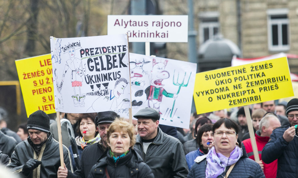 Pienininkų protesto akcija