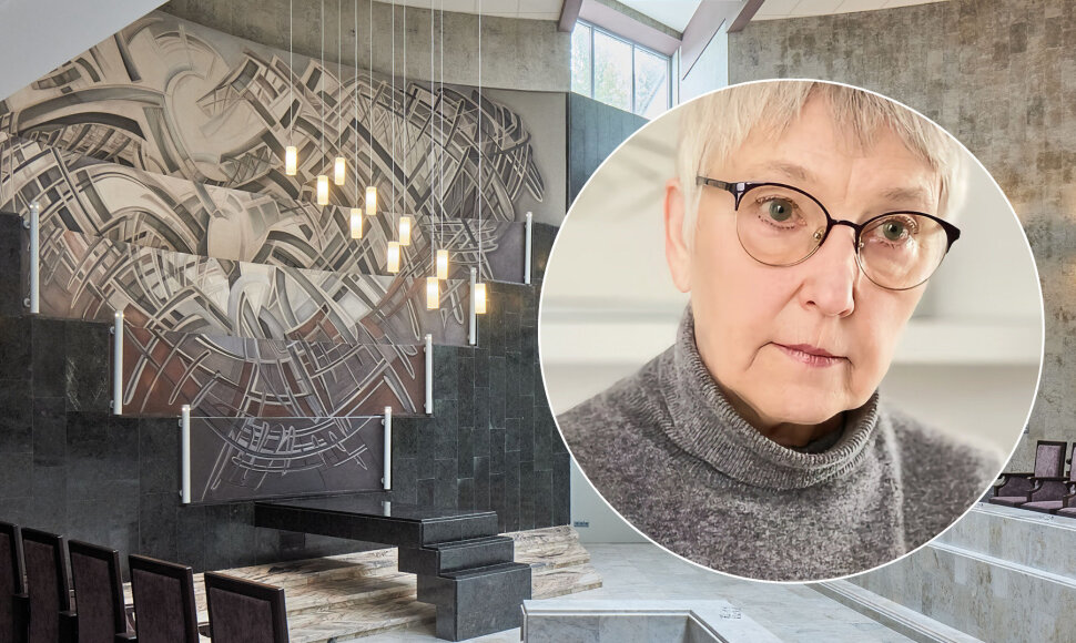 Nijolė Vilutytė ir jos freska &bdquo;Pauk&scaron;čių takas&ldquo; 