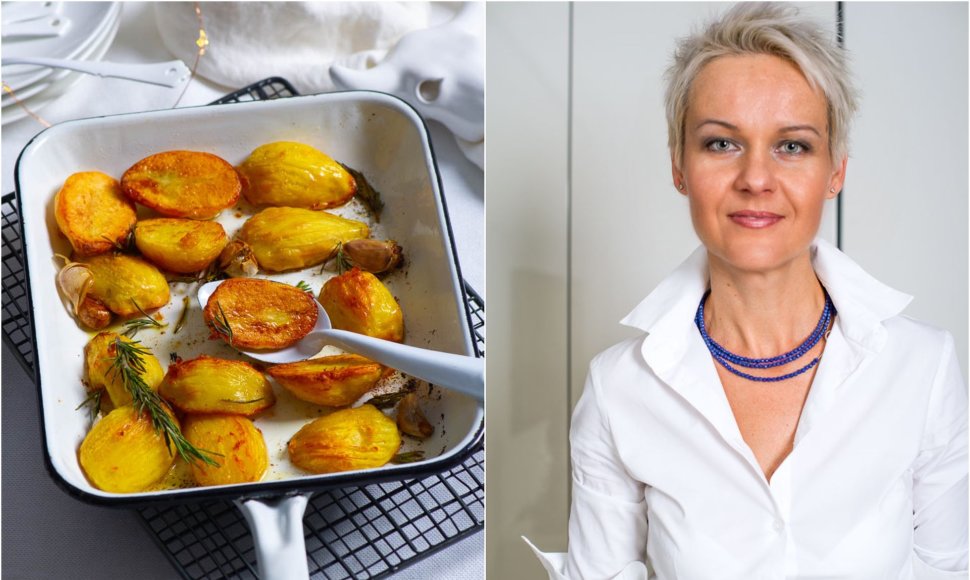 Nida Degutienė ir jos keptos „sušukuotos“ bulvės