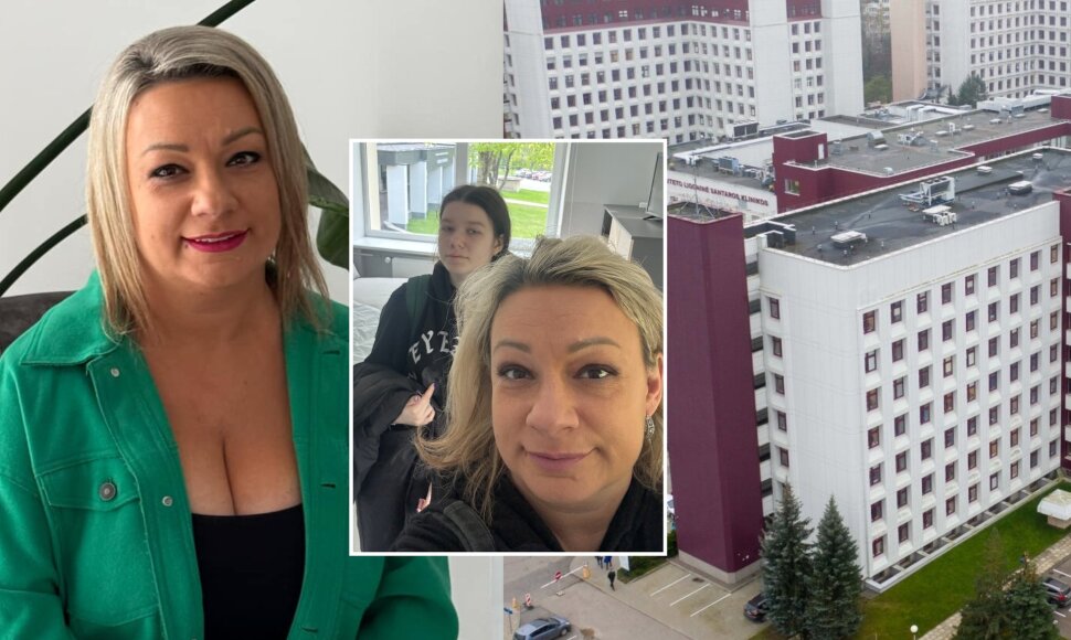 Rūta Luko&scaron;evičiūtė-Daudienė su dukra Lėja, Santaros klinikos