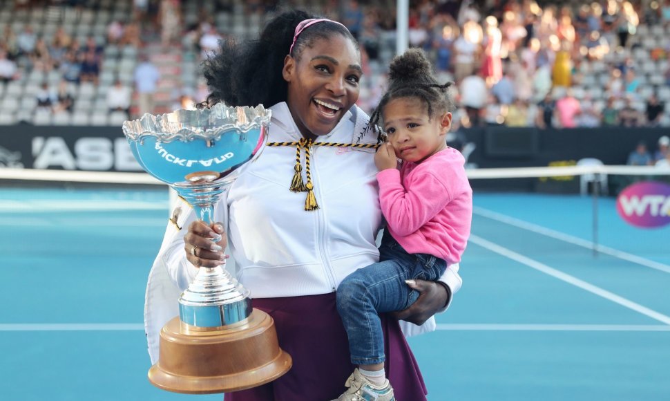 Serena Williams ir dukrytė Alexis Olympia