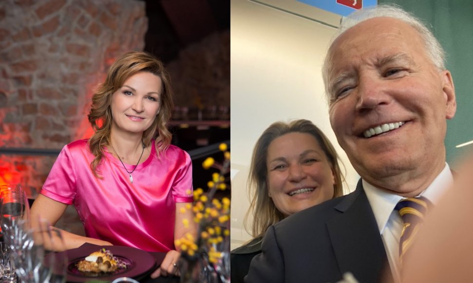 Monika Čereškaitė ir JAV prezidentas Joe Bidenas