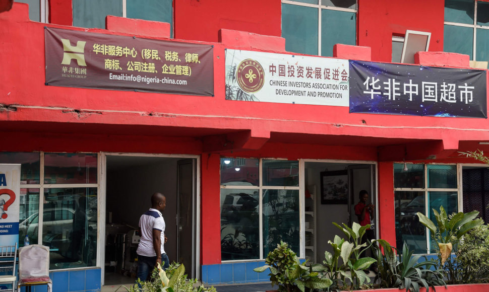 Kiniškas prekybos centre Lagose