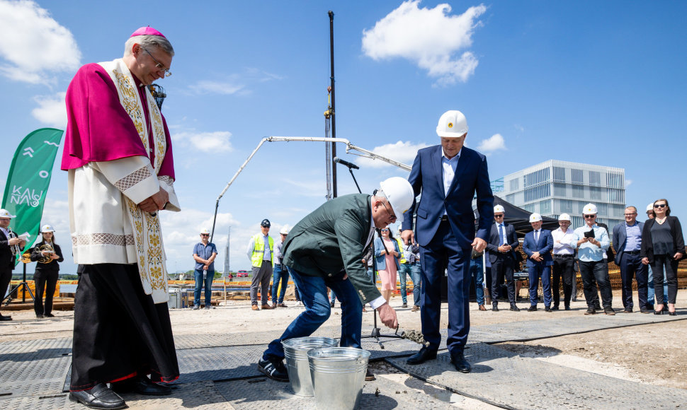 Kėdainių tilto simbolinė kapsulės įkasimo ceremonija