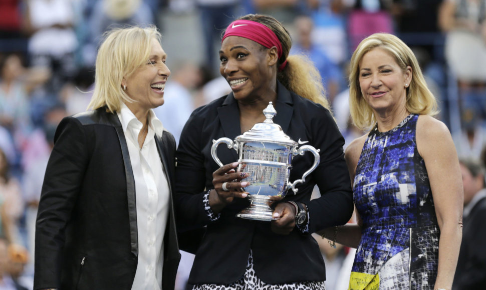 Martina Navratilova, Serena Williams ir Chris Evert