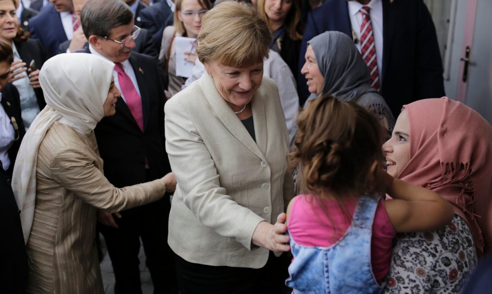 Kai kurių pabėgėlių A.Merkel yra vadinama „Mama Merkel“