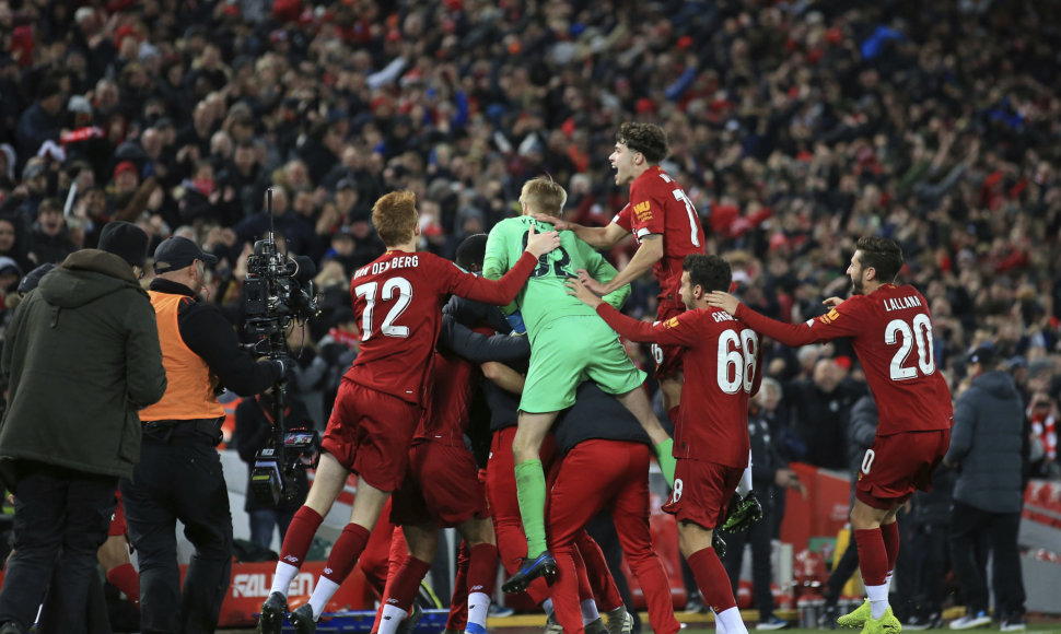 „Liverpool“ futbolininkų triumfas