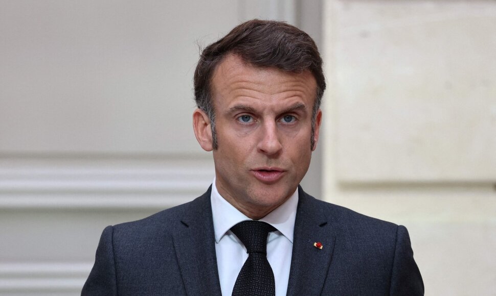 Emmanuelis Macronas / SARAH MEYSSONNIER / AFP