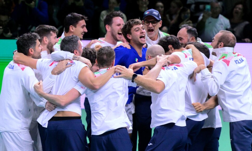 Italijos teniso rinktinės triumfas Daviso taurėje