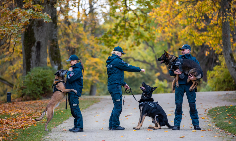 Klaipėdos apskrities VPK kinologai su keturkojais