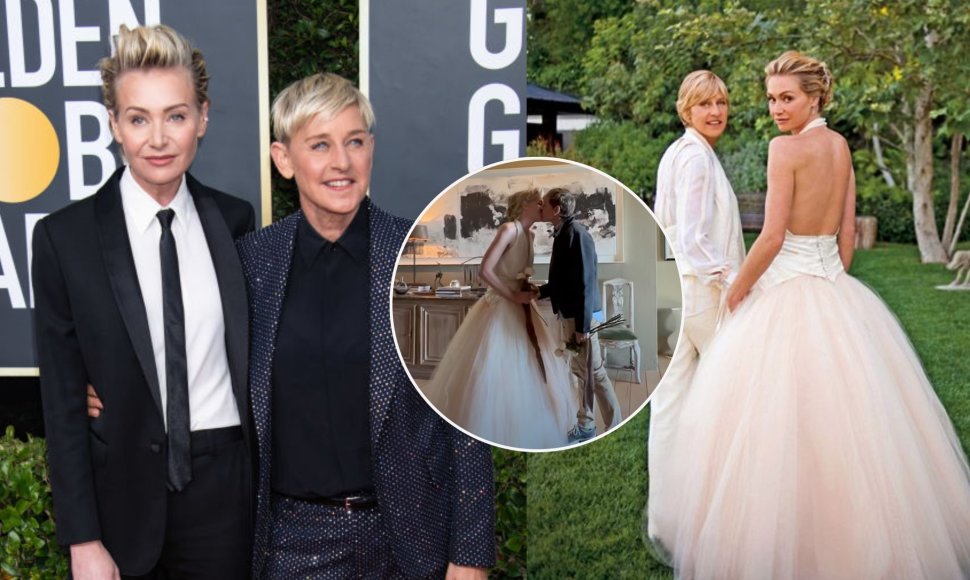 Ellen DeGeneres ir Portios de Rossi vestuvių įžadų atnaujinimo ceremonija