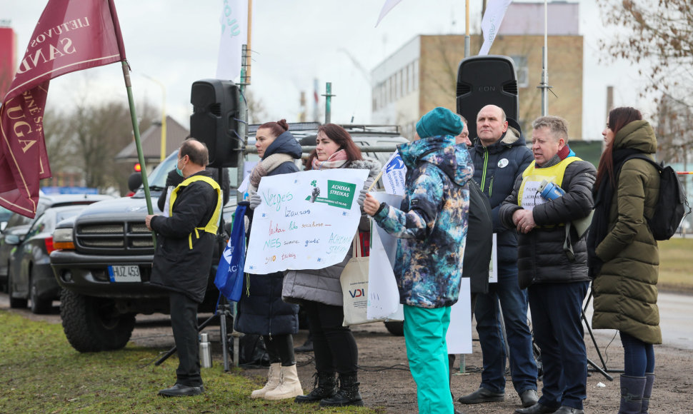 „Achemos“ darbuotojų mitingas