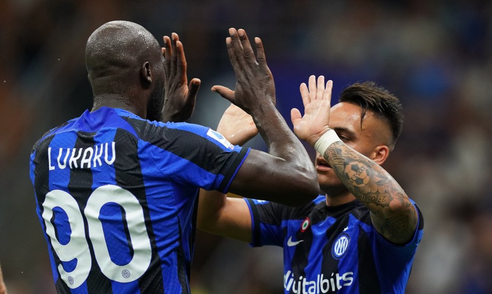 Romelu Lukaku ir  Lautaro Martinezas