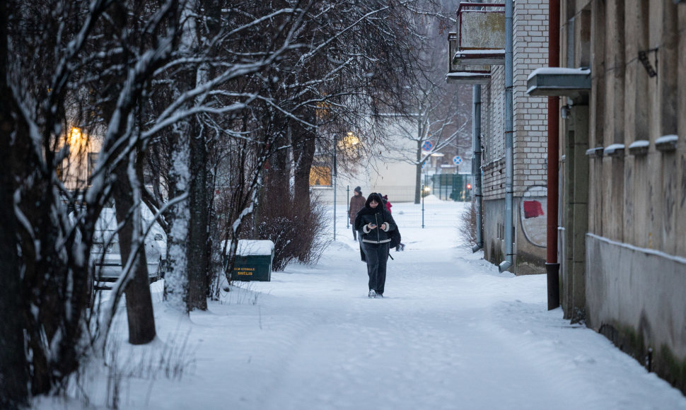  Vilniuje įsismarkauja pūga