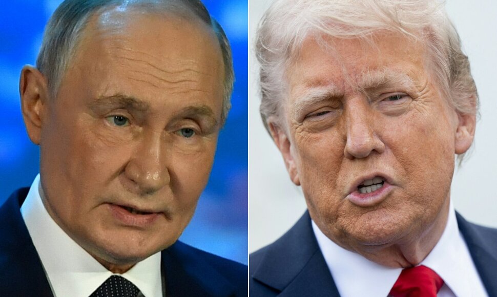 Vladimiras Putinas ir Donaldas Trumpas / OLGA MALTSEVA SAUL LOEB / AFP
