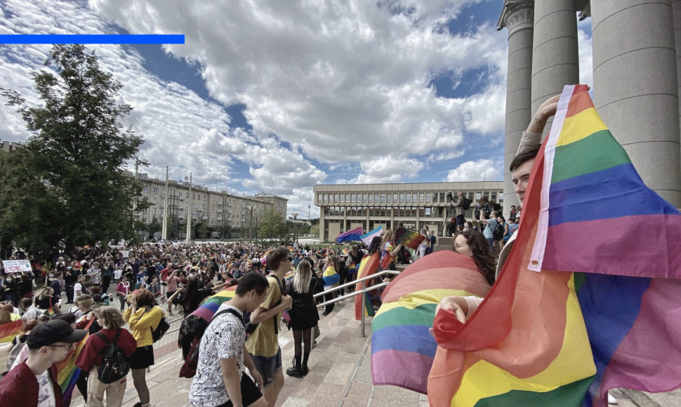 Vilniuje rengiamos LGBT eitynės už lygybę