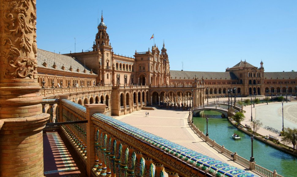 Plaza de Espana aikštė, Sevilija, Ispanija