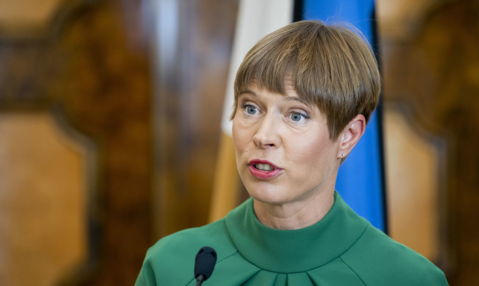 Prezidento Gitano Nausėdos ir Estijos prezidentės Kersti Kaljulaid spaudos konferencija