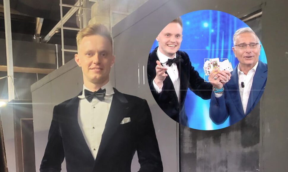 Rokas Bernatonis Italijos TV &scaron;ou /Asmeninio arch. nuotr.