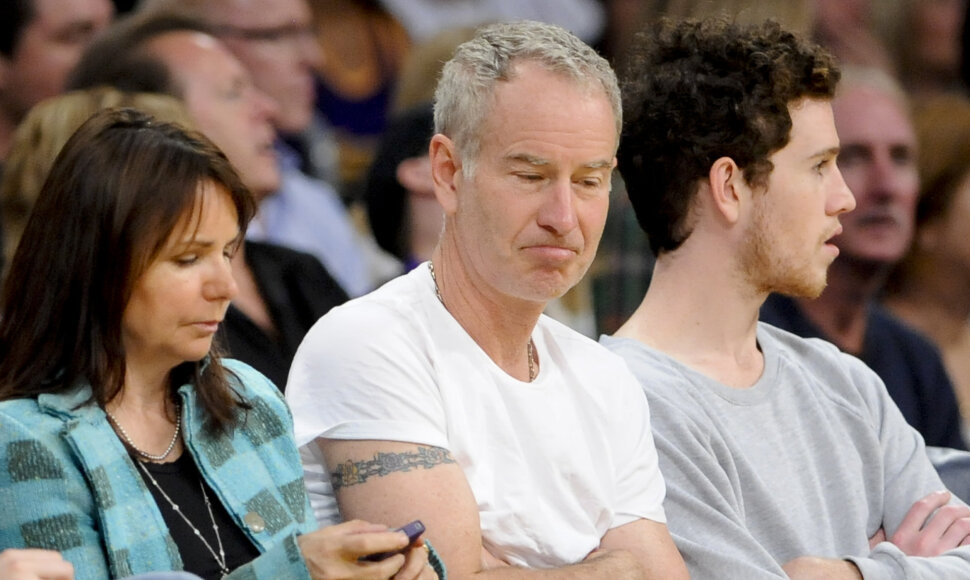 Johnas McEnroe su dabartine žmona Patti Smith